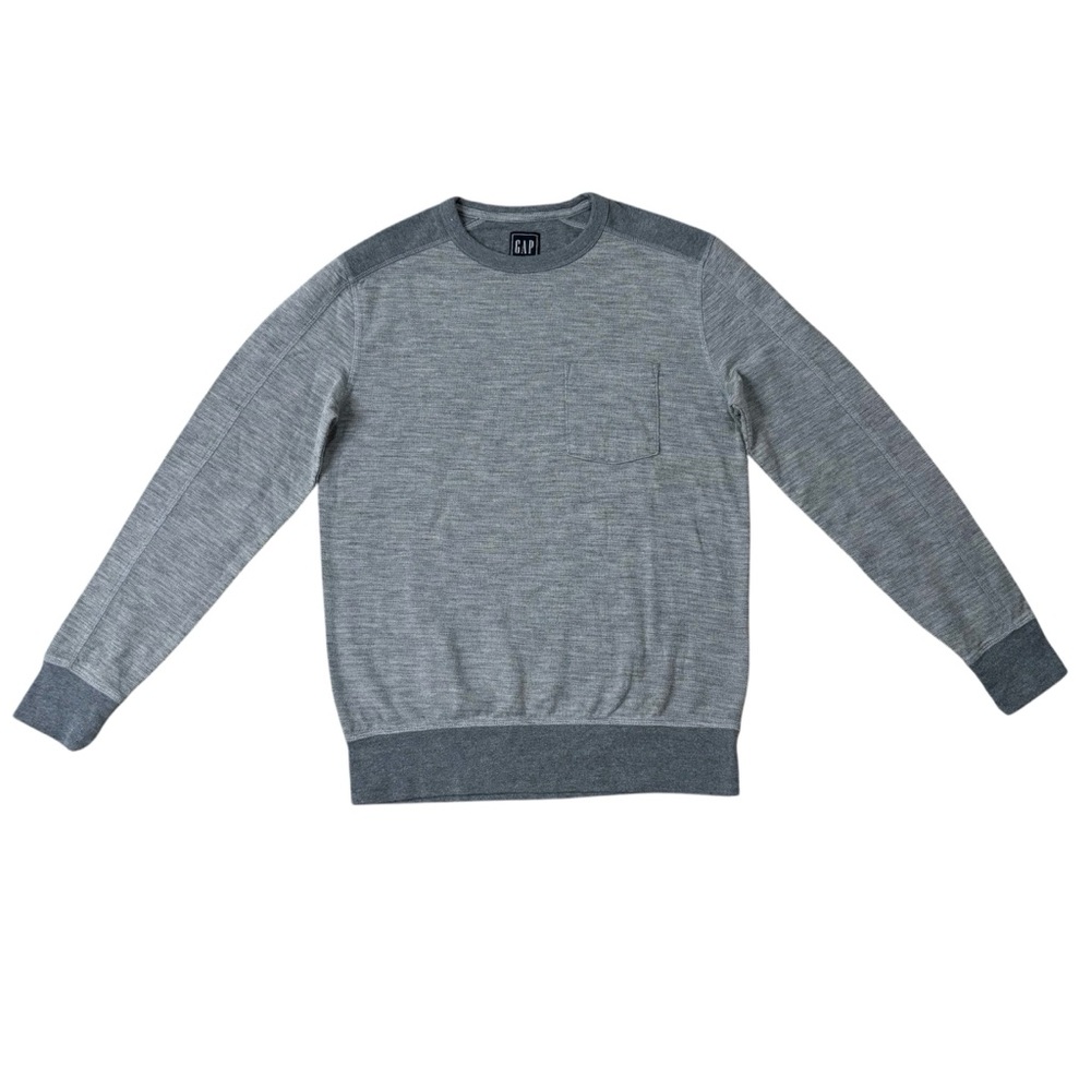 Gap Men’s Long Sleeve Pocket Tee Heather Gray